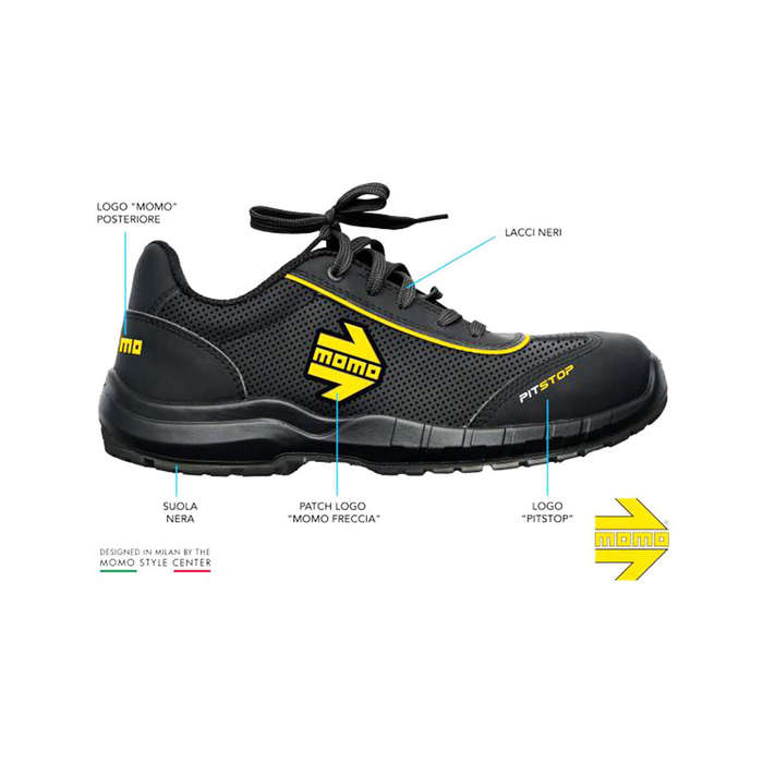 Momo Mechanic Pit stop Shoes - Black (size 44)