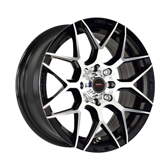 16" A-Line Classic 5/114 Black Machine Face Alloy Wheels