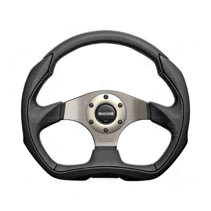 Momo VEAGLE35CBLK Momo Eagle Steering Wheel 350mm Leather