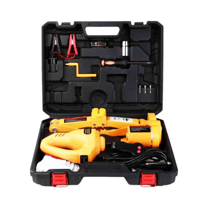 Multifunctional 12V 2 In 1 Electric Scissor Jack 2 TON and Impact Wrench Set For Car
