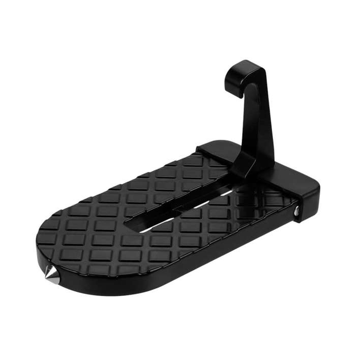 Universal Car Door Step  Foldable Roof Access Ladder Hook for SUVs, Trucks, and Cars (Black)