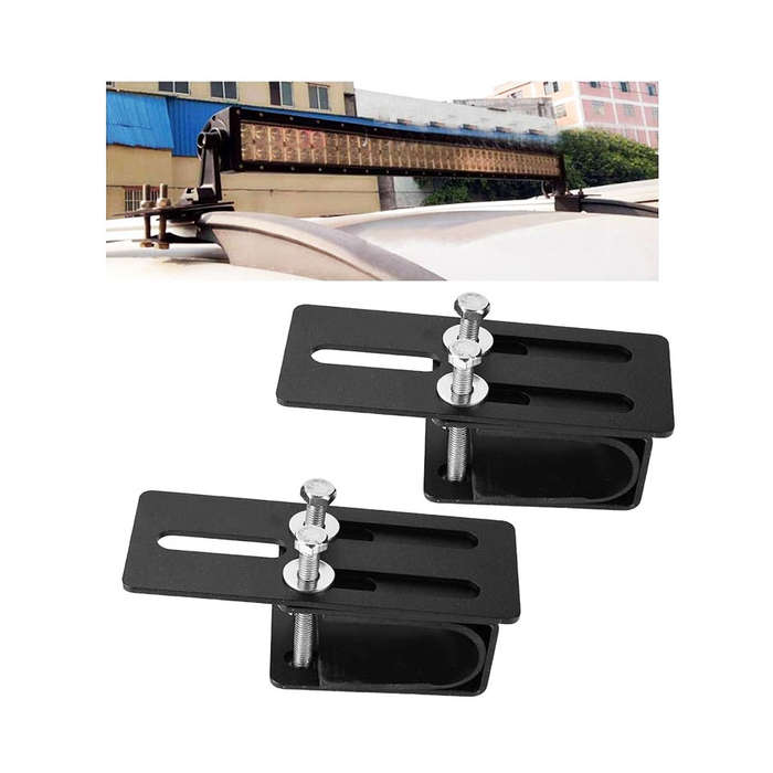 Universal Non-Slip LED Light Bar Brackets - Heavy-Duty Clamp Mounts for SUVs, Off-Road Vehicles, ...