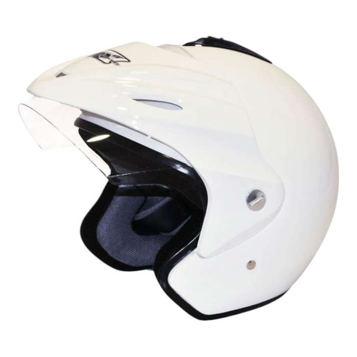VR1 TA365 Motorcycle Helmet - White (Large)