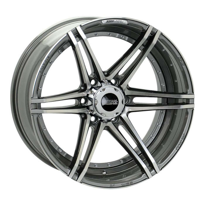 20" SSW S250J01 6/139.7 Full Polish Gun Metal Matt Alloy Wheels