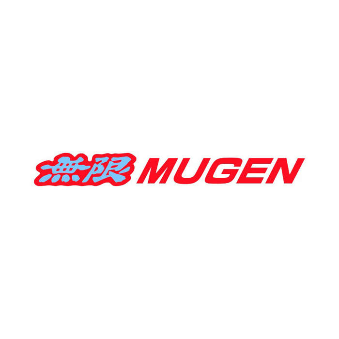 Vinyl Sticker with Mugen Japenese Text - Red &amp; Blue