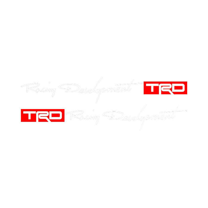 TRD Racing Development Vinyl Sticker (white)