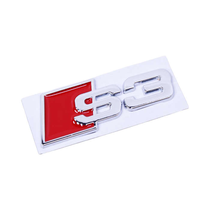 S3 Chrome Adhesive Badge (9x3cm)