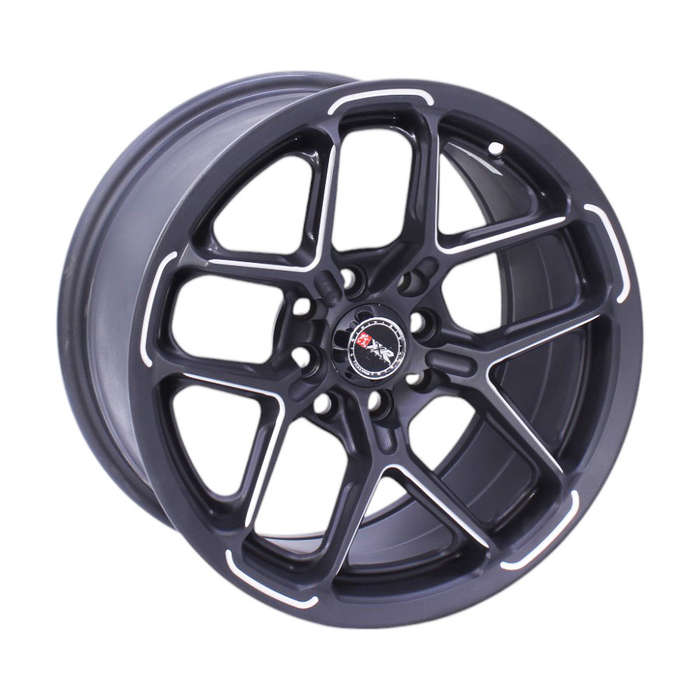 15" Phoenix 4/100 &amp; 4/114 Matt Black + Machine Alloy Wheels