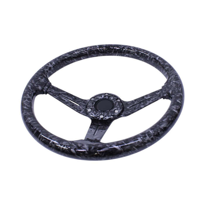 NR Racing Drift Design Metallic Hydrodip Design Sport Steering Wheel - 345mm