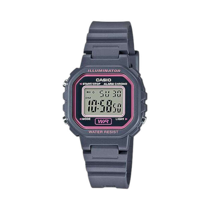 Casio LA-20WH-8ADF Square Digital Wristwatch (Grey)
