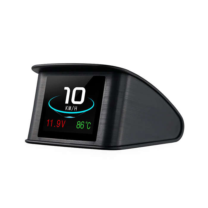 P10 Smart Digital OBD2 Head-Up Display  Color LCD HUD with RPM, Speed, Voltage, Fuel Consumpti...