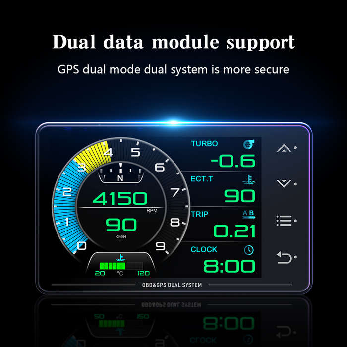 XS Smart HUD Display  OBD2 + GPS with Fault Code Display, Altitude, Fuel Data &amp; Full Diagn...