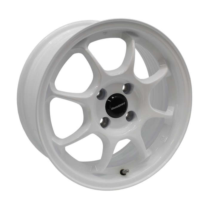 15" M7845 4/100 White Alloy Wheels