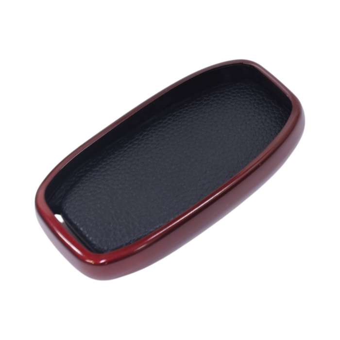 TPU &amp; Leather Finish Key Cover For Audi - Red (XEA-KCAD2R)