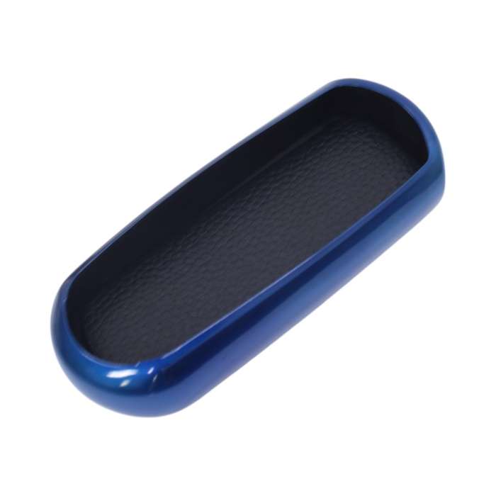 TPU &amp; Leather Finish Key Cover For Mazda - Design 1 - Blue (XEA-KCMZ1B)