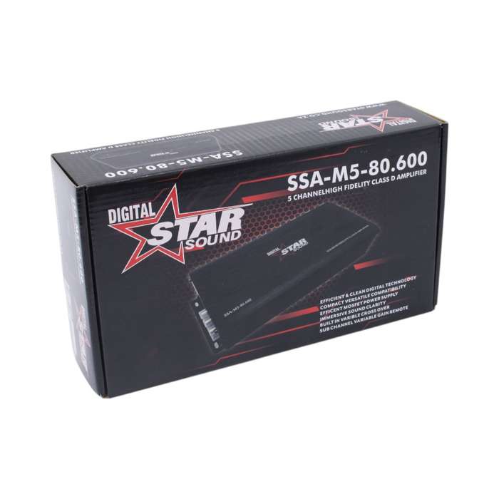 Starsound SSA-M5-80.600 5-Channel High Fidelity Class D Amplifier