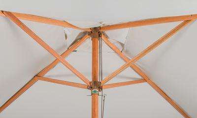 Cape Umbrellas Tokai Patio 2.5m Wooden Classic Line Umbrella (Ecru) (Square)