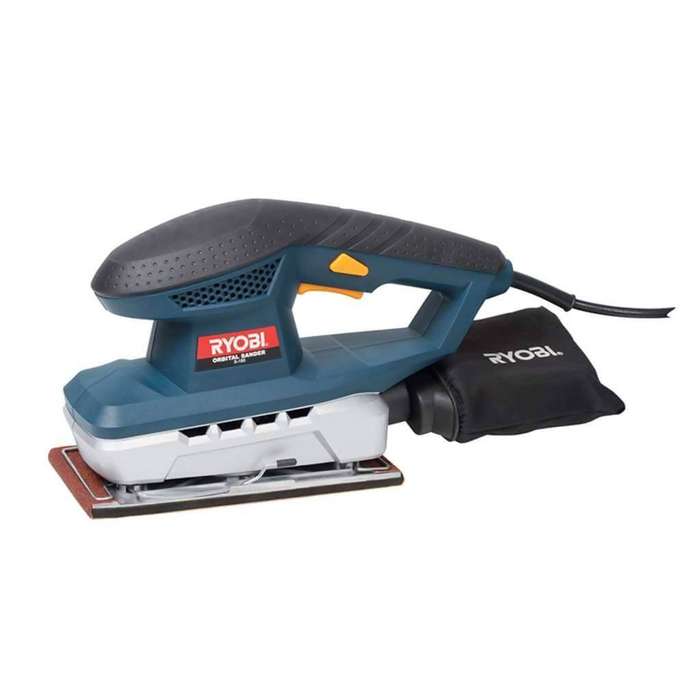 RYOBI S-180 Corded Orbital Sander (90mm x 240mm Sandpaper Size, 180W)