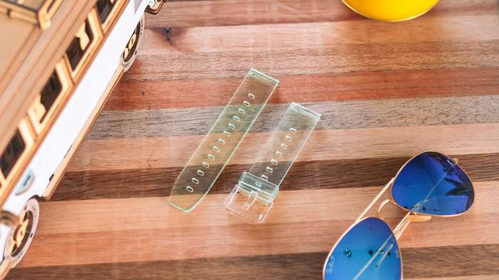 Fabulously Fit Transparent Pastel Silicone replacement strap for Samsung/Garmin/Huawei 20mm