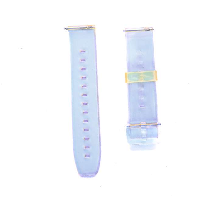 Fabulously Fit Transparent Pastel Silicone replacement strap for Samsung/Garmin/Huawei 20mm