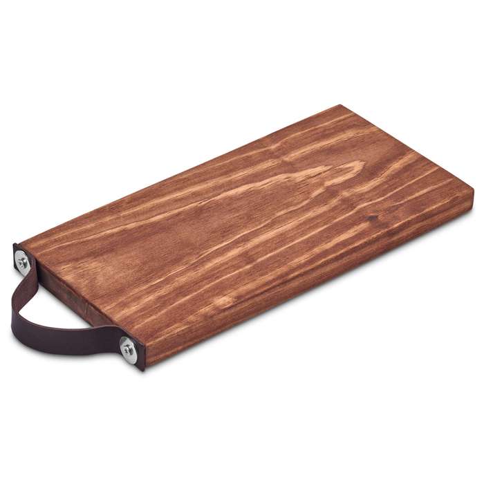 Serendipio Tea Time Wooden Tray with Leather Strap