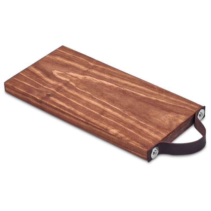 Serendipio Tea Time Wooden Tray with Leather Strap