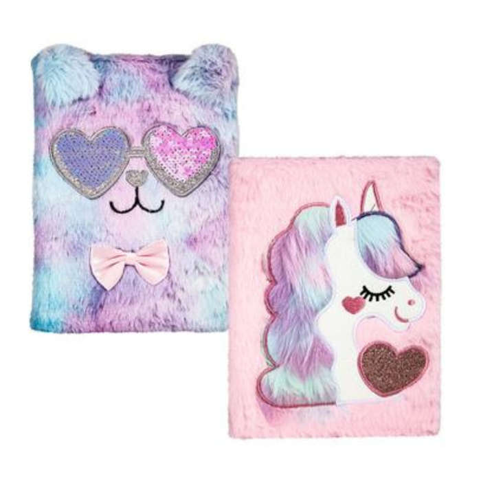 Novelty Plush Furry A5 Notebook