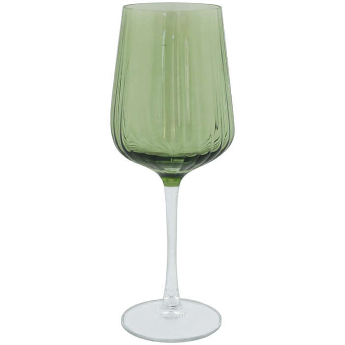 Luxe Green Wine Glasses - Set of 4