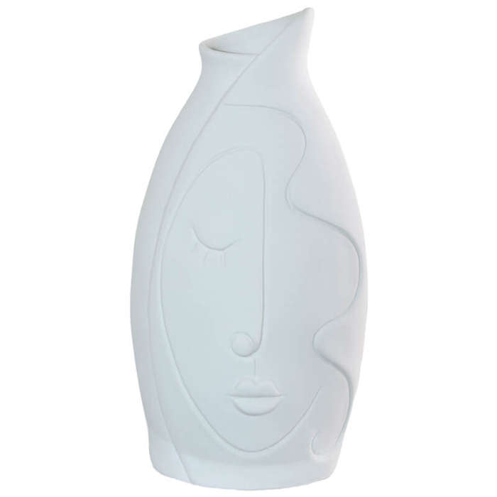 Ceramic Abstract Face Vase
