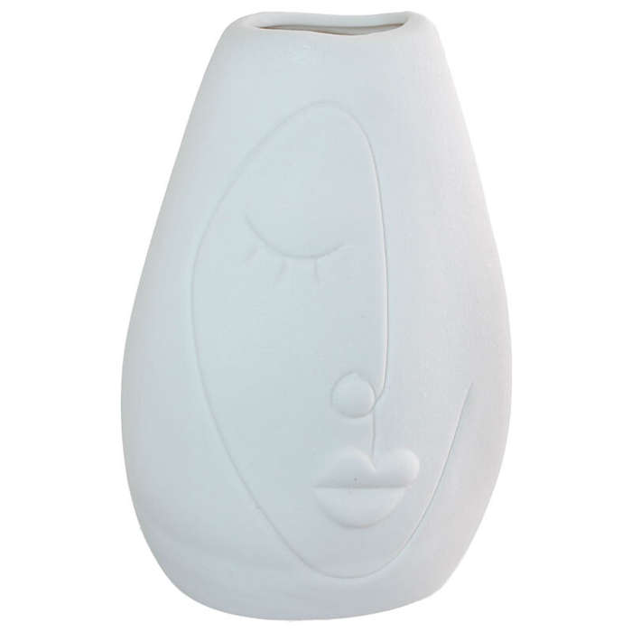 Ceramic Abstract Face Vase