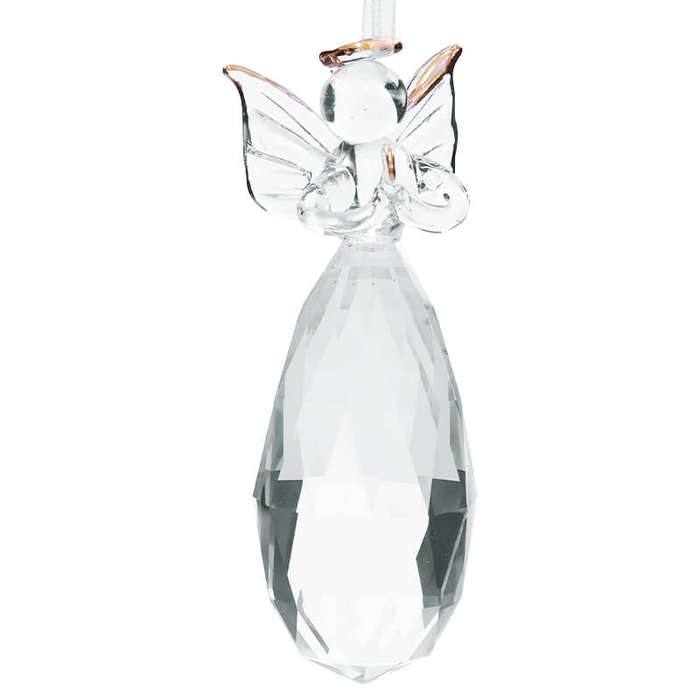 Crystal Angel Christmas Ornament