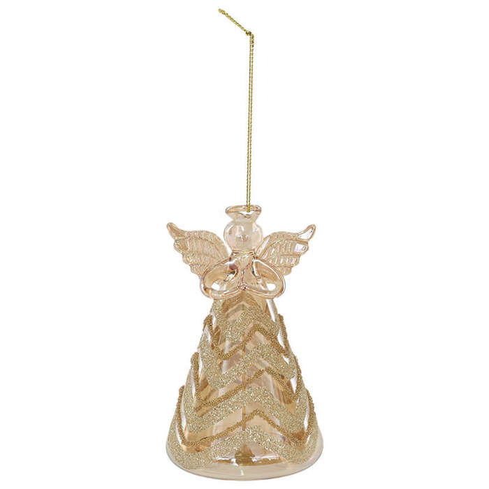 Crystal Angel Christmas Ornament with LED Light