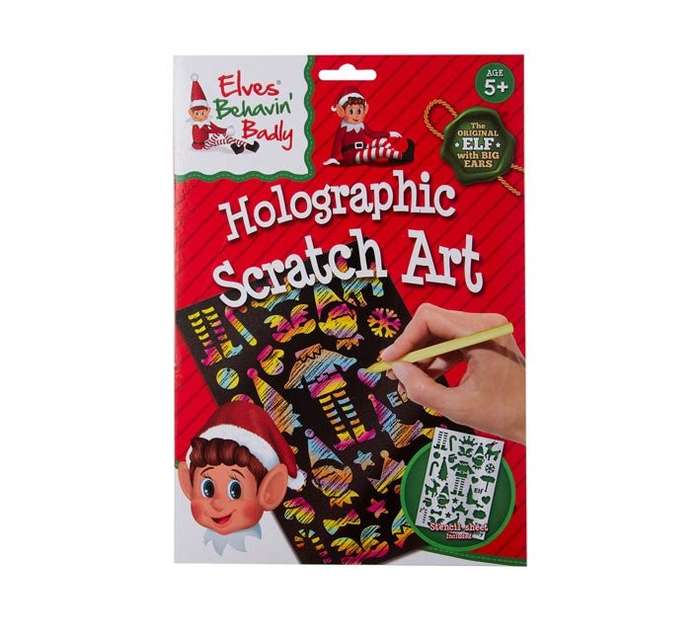 Elf Holographic Scratch Art Set