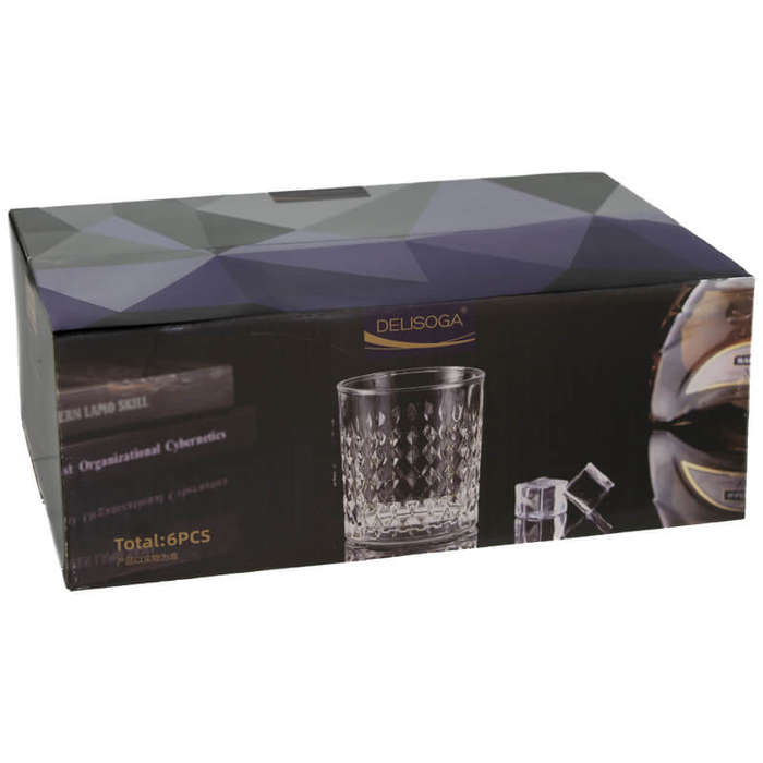 Marilyn Glass Whisky Tumbler 340ML - Set of 6