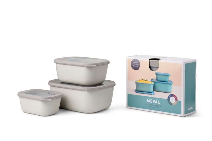 Mepal Cirqula Set Deep Rectangular 3pc
