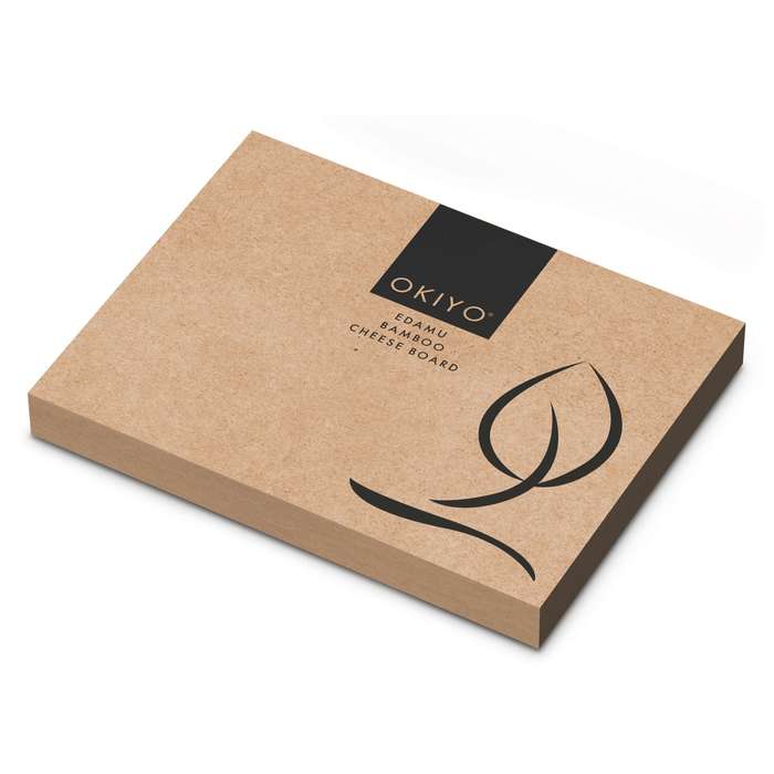 Okiyo Edamu Bamboo Cheese Board & Knife