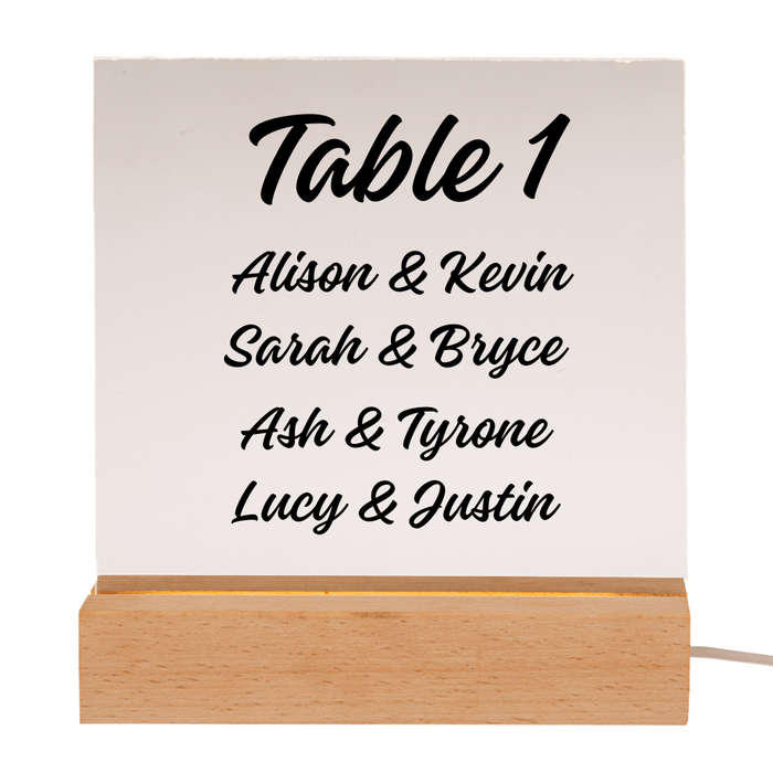 Personalised LED Display Plaque Light