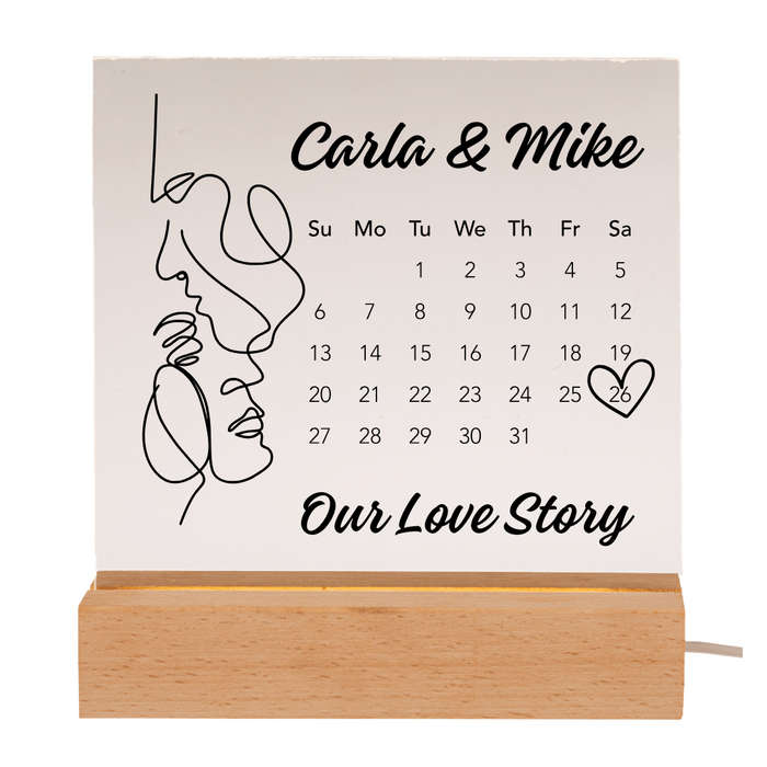 Personalised LED Display Plaque Light