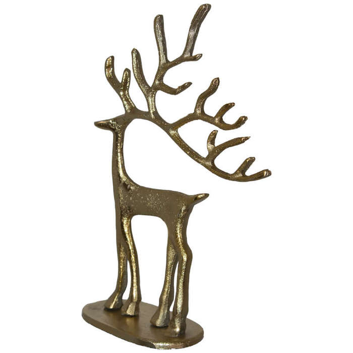 Xmas Deer Decor Sculpture
