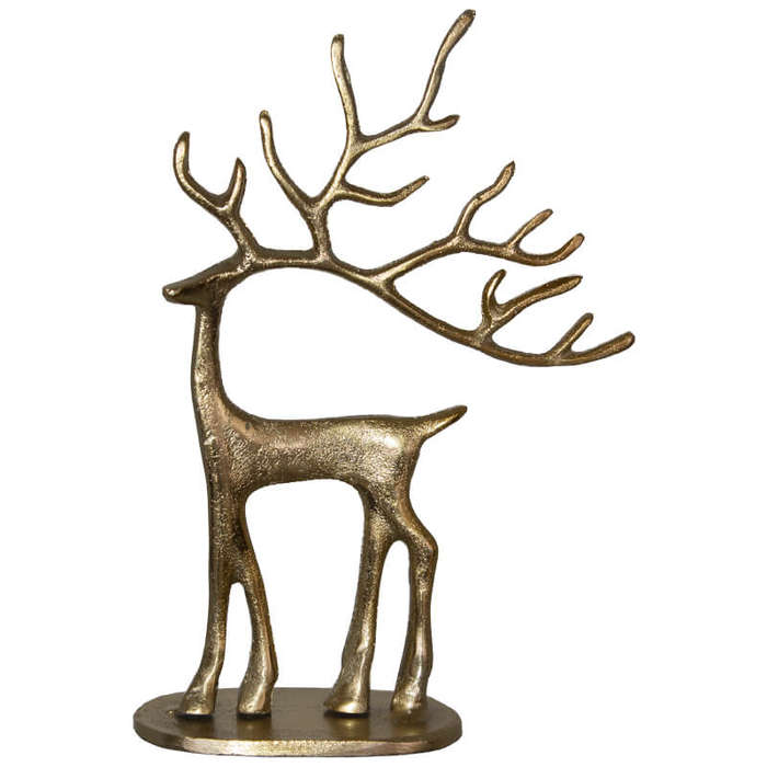 Xmas Deer Decor Sculpture