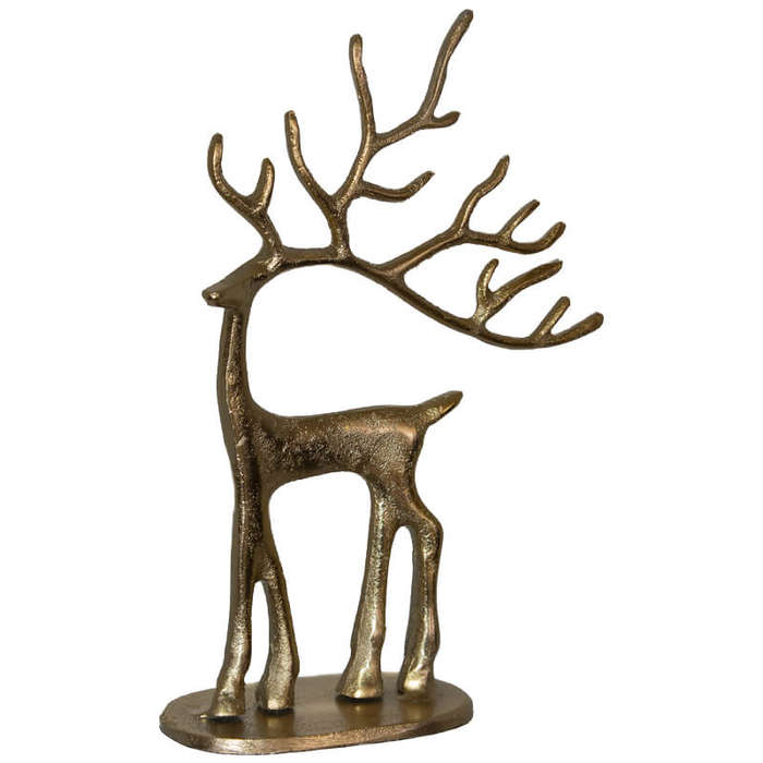 Xmas Deer Decor Sculpture