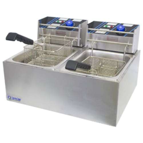 8lt Fryer Double Electric Chromecater Df-89