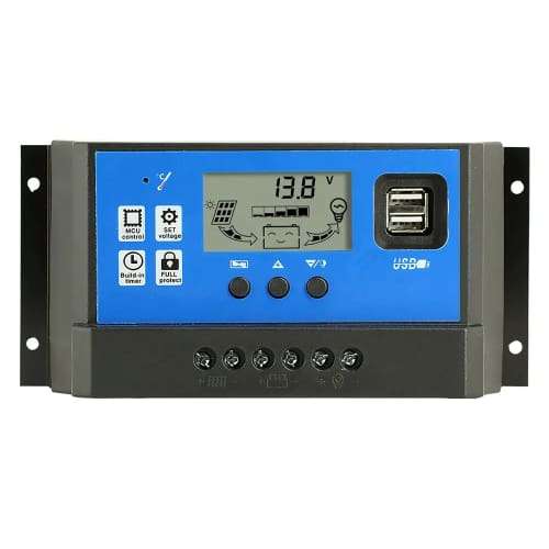 Solarwize Solar Charge Controller Pwm 10a 12v/24v S-pwm-10-sw