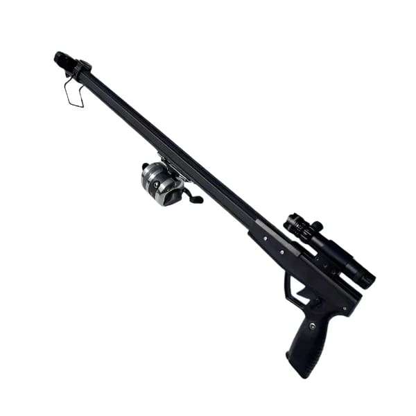 Powerful Long Rod Slingshot with Fishing Reel
