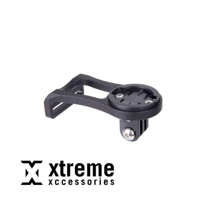 Integrated GPS Stem Mount for Garmin with GoPro and Universal Flashlight Holder Mount