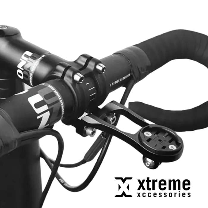Stem Extended GPS Bracket With Flashlight Mount + Computer Holder + GoPro Mount For Garmin, Bryto...