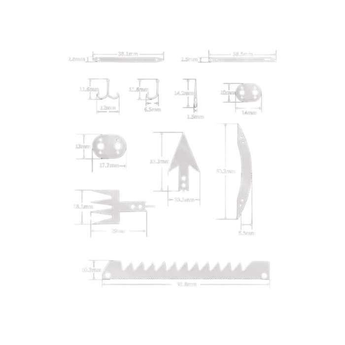 Creative Fishhook Tool Card Outdoor Portable Camping Supplies Multi-Function Survival Tool Fishin...