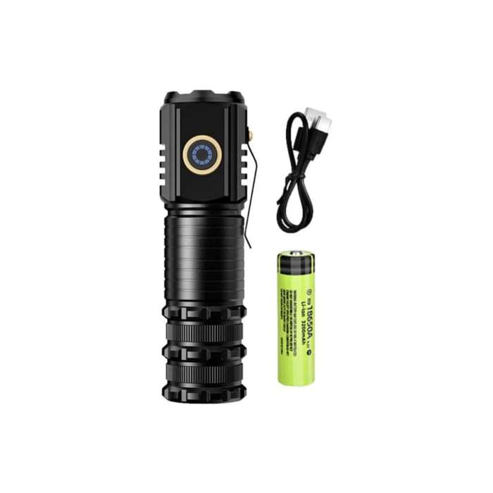 Mini Flashlight, Aluminum Alloy Rechargeable Flashlight with P35 Lamp Bead, Led Waterproof Magnet...