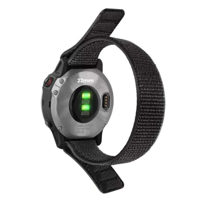 20mm Nylon Stretch Replacement Watch Strap For Garmin Fenix 5S, 5S Plus, 6S, 7S & More