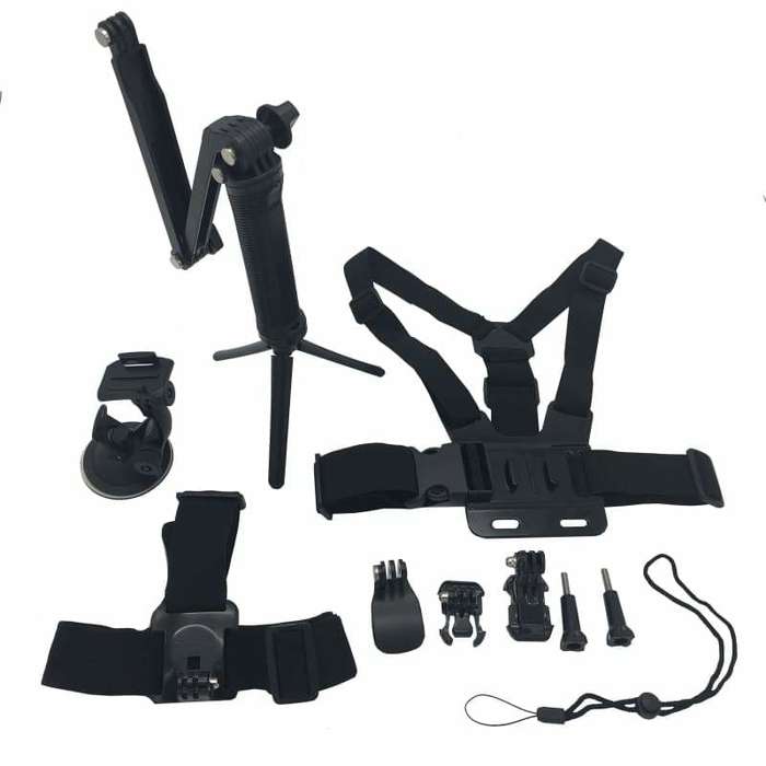 New: Xtreme 10 Pack Adventure Accessory Bundle Combo Kit For GoPro and Other Action Cameras